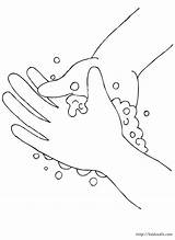 Washing Hand Coloring Pages Printable Color Getcolorings sketch template
