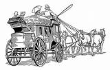 Diligence Stagecoach Coach Wikipedia 1800s 1700 Vehicle  Old Travel History Courtesy Origins Descriptions Titles Carriage Then Summer Now Two sketch template