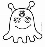 Alien Kids Coloring Pages Template Printable Monster Templates Clipart Aliens Spaceship Colour Clip Book 4kids Sheets Printables Craft Crafts Sketch sketch template