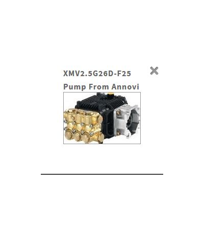 xmvgd  pump ets  pressure washers