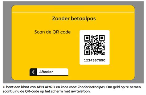 abn amro klanten kunnen zonder bankpas geld opnemen  qr code  pro nieuws tweakers