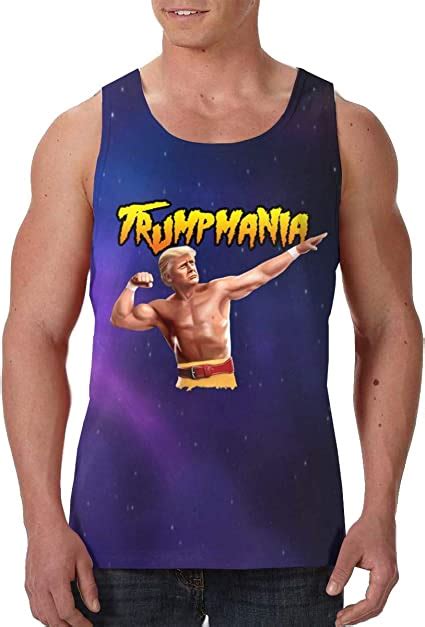 amazoncom trumpmania trump funny mens premium tank top mens  shirt  shirt clothing