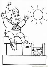 Coloring Sunny Noddy Pages Roof Enjoys Color Cartoon Kids Book Printable Getcolorings Coloriage Drawing Episodes Books sketch template