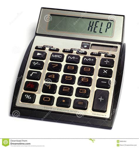 calculator stock photo image  bankruptcy debt economy