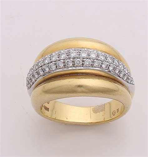 gouden ring diamant details kavel twents veilinghuis