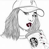 Fille Dessin Ado Coloriage Swag Chapeau Filles Adolescent Imprimer Facile Bestof Starbucks Kleurplaat Impressionnant Archivioclerici Meilleures Meiden Blanc Bff Favim sketch template