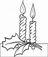 Coloring Christmas Candles Candle Printable Kids Pages Color Getcolorings Print Getdrawings sketch template