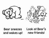 Bear Snores Reader Emergent Subject sketch template