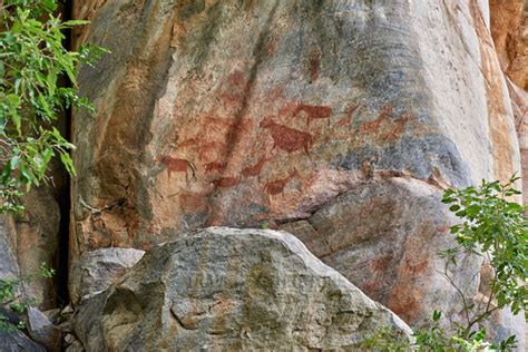 Travel4pictures Tsodilo Hills 02 2017 Rock Art Ancient San