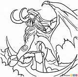 Warcraft Draw Illidan Elves Step Webmaster автором обновлено December Drawdoo sketch template