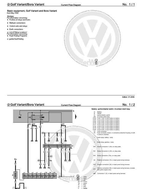 volkswagen golf  electrical wiring diagramspdf cars  germany power physics avaliacao