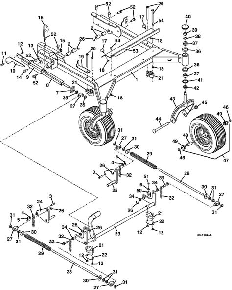 grasshopper  mower  deck carrier assembly parts diagrams  mower shop