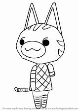 Animal Crossing Lolly Drawing Step Draw Tutorials sketch template