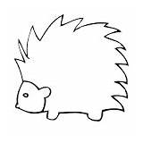 Porcospino Porcupine Disegno Disegnidacolorareonline sketch template