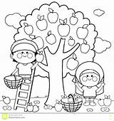 Apple Coloring Pages Fall Tree Color Getcolorings Printable sketch template