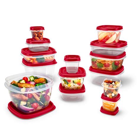 Rubbermaid Easy Find Vented Lids Food Storage Containers 24 Piece Set