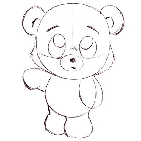 teddy bear drawing step  step  getdrawings