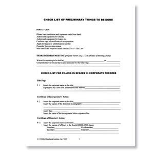 corporate minutes form  printable documents