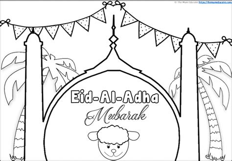 eid al adha colouring pages  mum educates