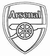 Arsenal Logo Coloring Soccer Visit Football Pages sketch template