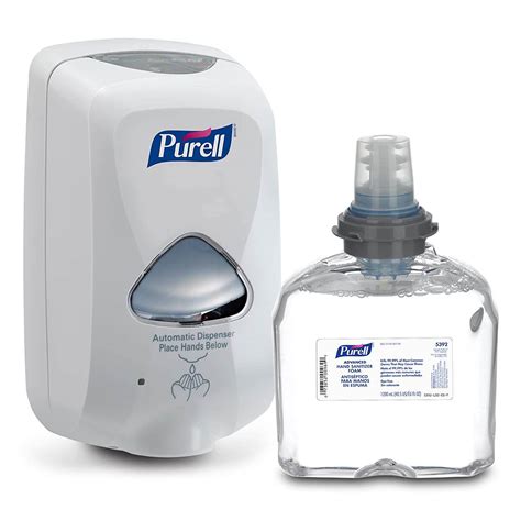 purell tfx starter kit  light gray touch  dispenser