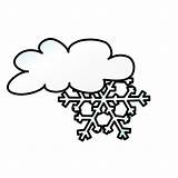 Clipart Snow Clouds Cloud Cliparts Library Storm sketch template
