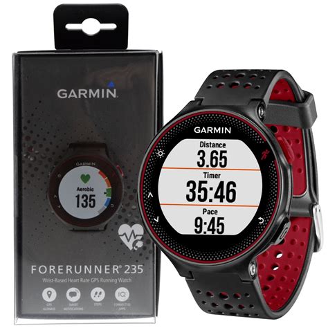 Garmin Forerunner 235 Gps And Hrm Watch Black Red Ioomobile