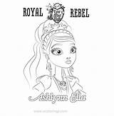 Ever High After Coloring Ella Ashlynn Pages Kids Face Color Rebel Royal Everafter Print Swan Duchess Dragon Games Printable Getcolorings sketch template