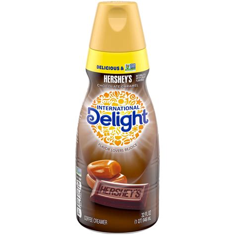 international delight hersheys chocolate caramel coffee creamer  oz walmartcom walmartcom
