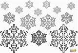 Snowflake Coloring Pages Christmas Print Preschoolers Printable Snow Colouring Winter Kids Printables Snowing Cut Popular Coloringhome Kiddycharts sketch template