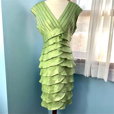 adrianna papell dresses adrianna papell sage green shutter pleat