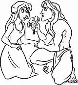 Tarzan Coloring Pages Jane Getcolorings Disney Unique sketch template