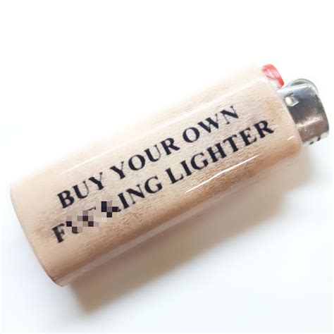 buy   lighter wood lighter case holder sleeve cover fits bic