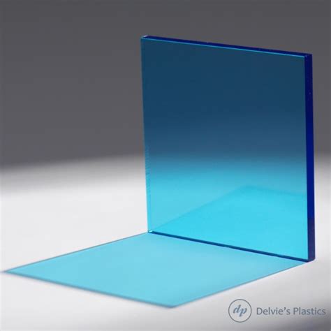 transparent light blue acrylic sheet delvies plastics