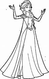 Dress Coronation Wecoloringpage Frozen sketch template