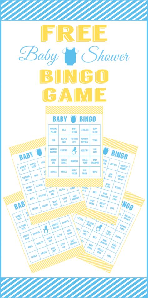 baby shower bingo printable cards   boy baby shower catch