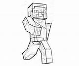 Minecraft Coloring Pages Printable Character Print Kids sketch template