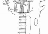 Treehouse Coloring4free Coloring Pages Kids Printable 2021 sketch template
