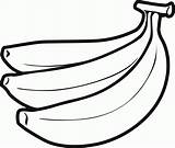 Frutas Bananas Banane Buah Buahan Pintar Diwarnai Fruta Colorier Tumbuhan Sans Maça Kartun Preferes Bauzinhodaweb Molde Cacho Escolha Pasta Coloringcity sketch template
