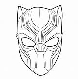 Panther Pantera Colorir Imprimir Coloriage Ausmalbilder Maske Nera Raskrasil Superhero Colorpages Superheld Maschera Schwarzer Panthere Vingadores sketch template