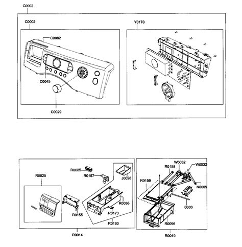 control parts diagram parts list  model wfaawxaa samsung parts washer parts