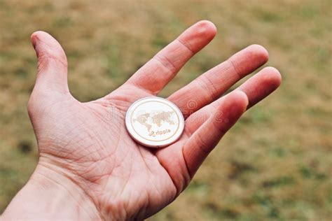 ripple coin outdoor stock photo image  savings
