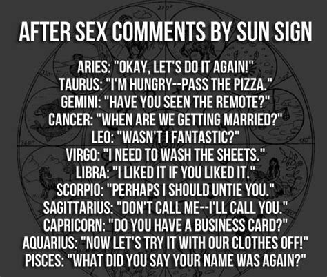 What Zodiac Sign Is Best At Sex