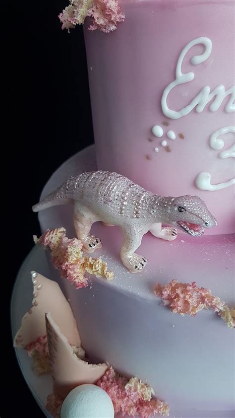 pink dinosaur cake by cake loves vanilla cakesdecor