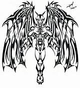 Devil Tattoo Wings Drawing Tribal Deviantart Demons Designs Angel Wing Gargoyle Stencils Angels Heart Stencil Lack Wonderful Style Tattoos Getdrawings sketch template