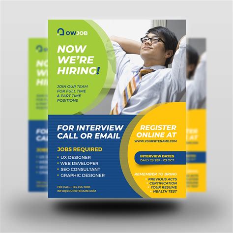 hiring flyer template  owpictures  dribbble