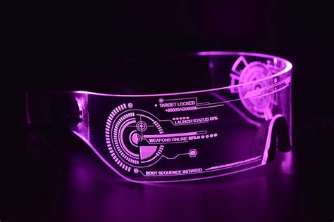 cyberpunk led visor glasses perfect for cosplay and etsy