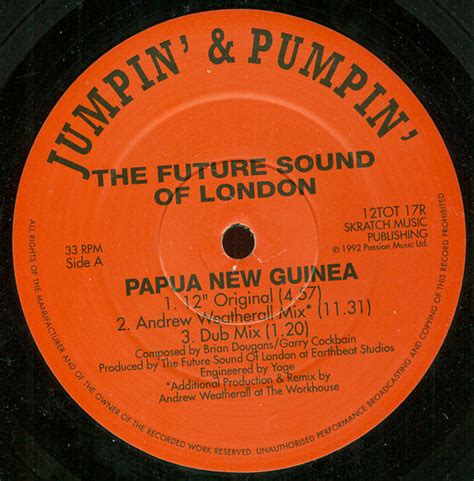 The Future Sound Of London Papua New Guinea 1992 Vinyl Discogs