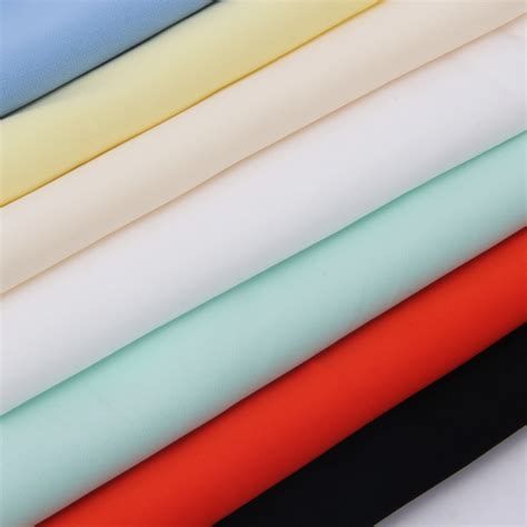 stock chiffon fabric solid polyester fabric  polyester imitate