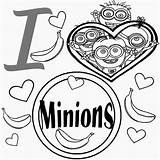 Coloring Minions Pages Banana Minion Comments sketch template